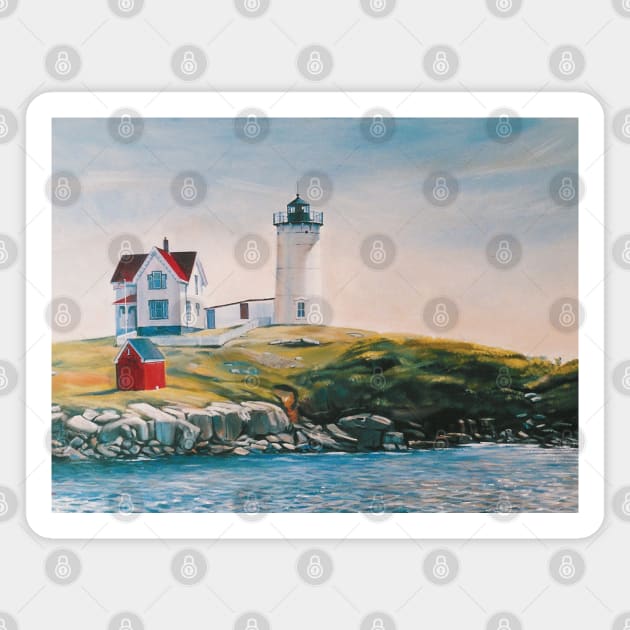 Nubble Lighthouse Magnet by WonderWebb